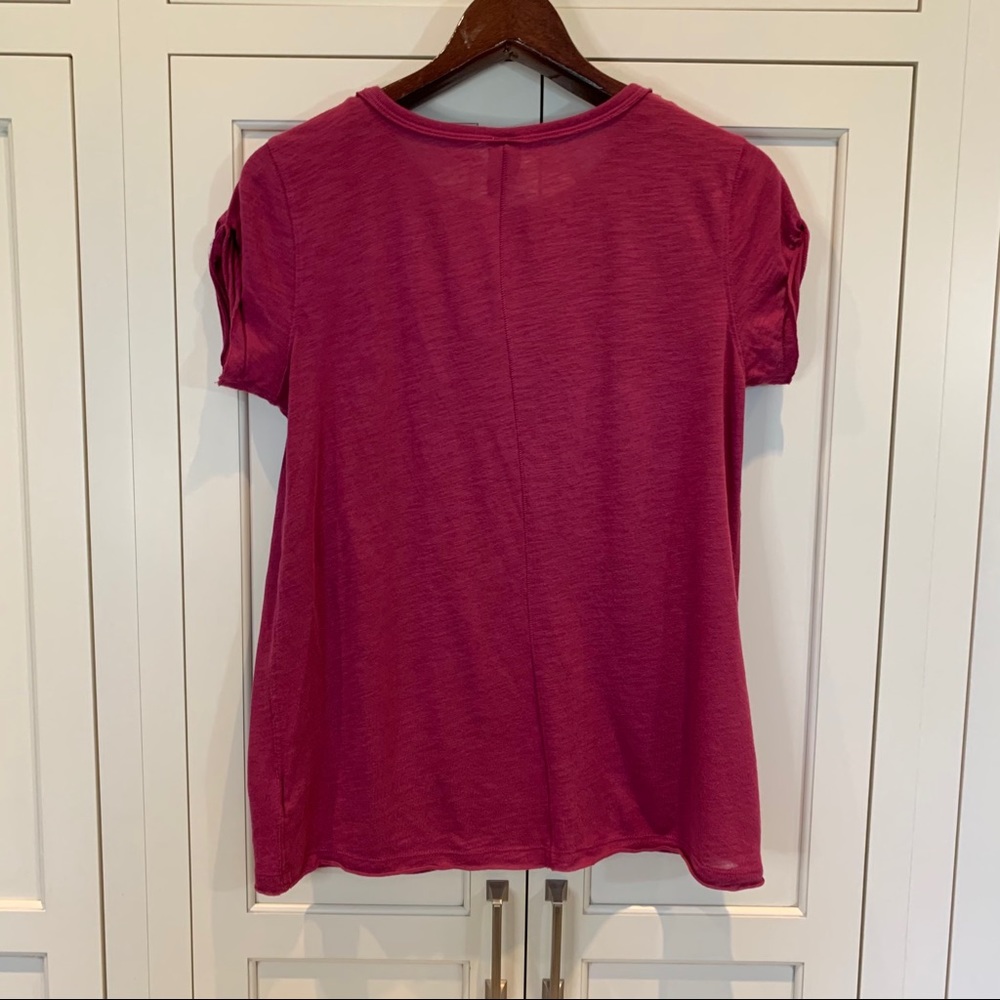 Free People Magenta T-Shirt - Picture 8 of 9
